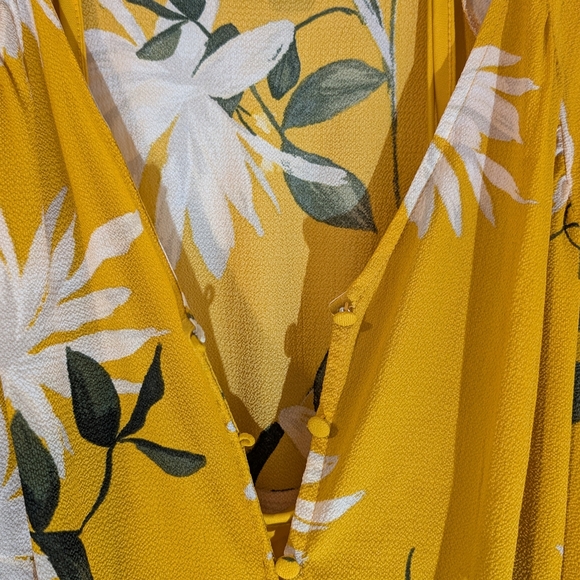 Floral Yellow Maxi Dress - Picture 5 of 5